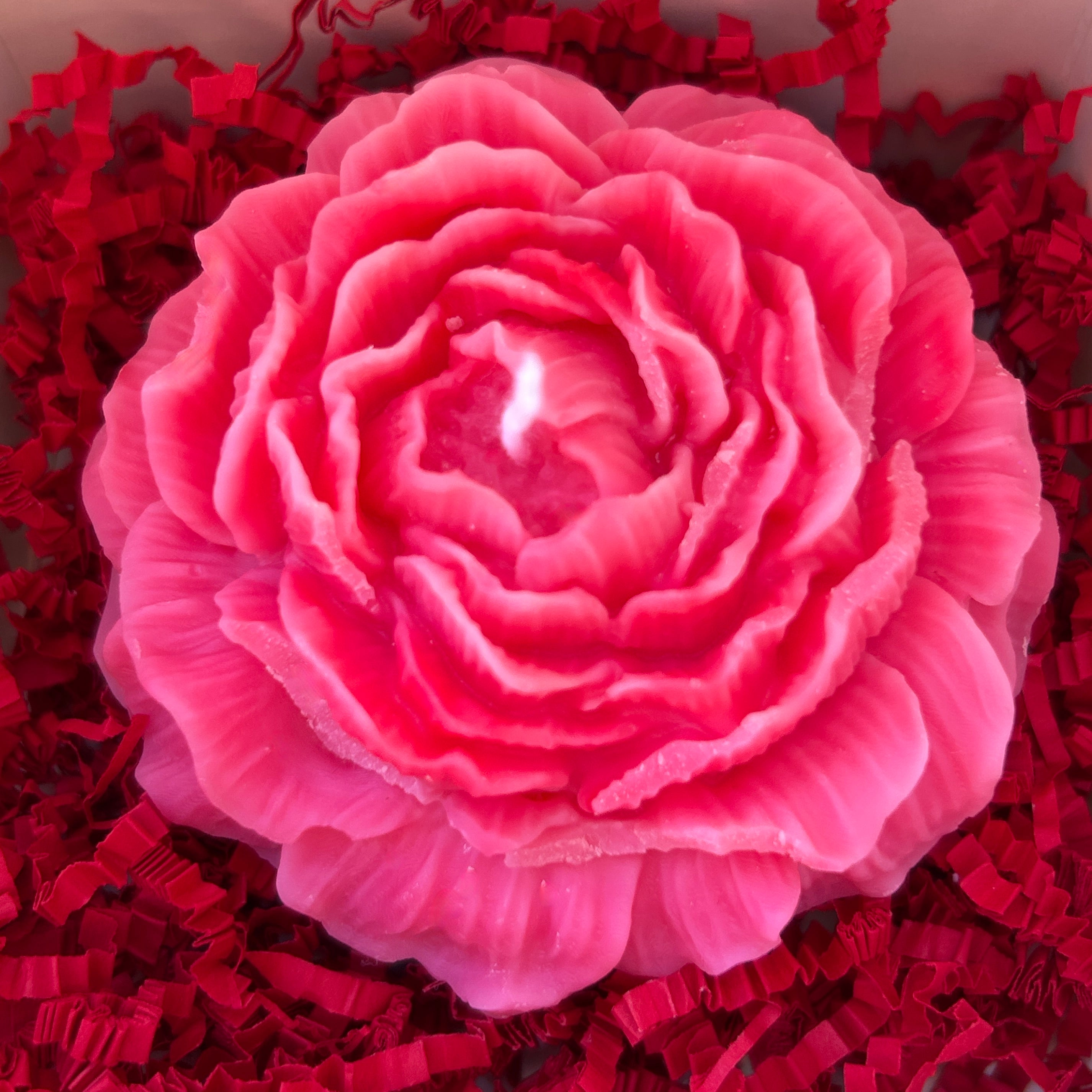 Handmade Peony Candles