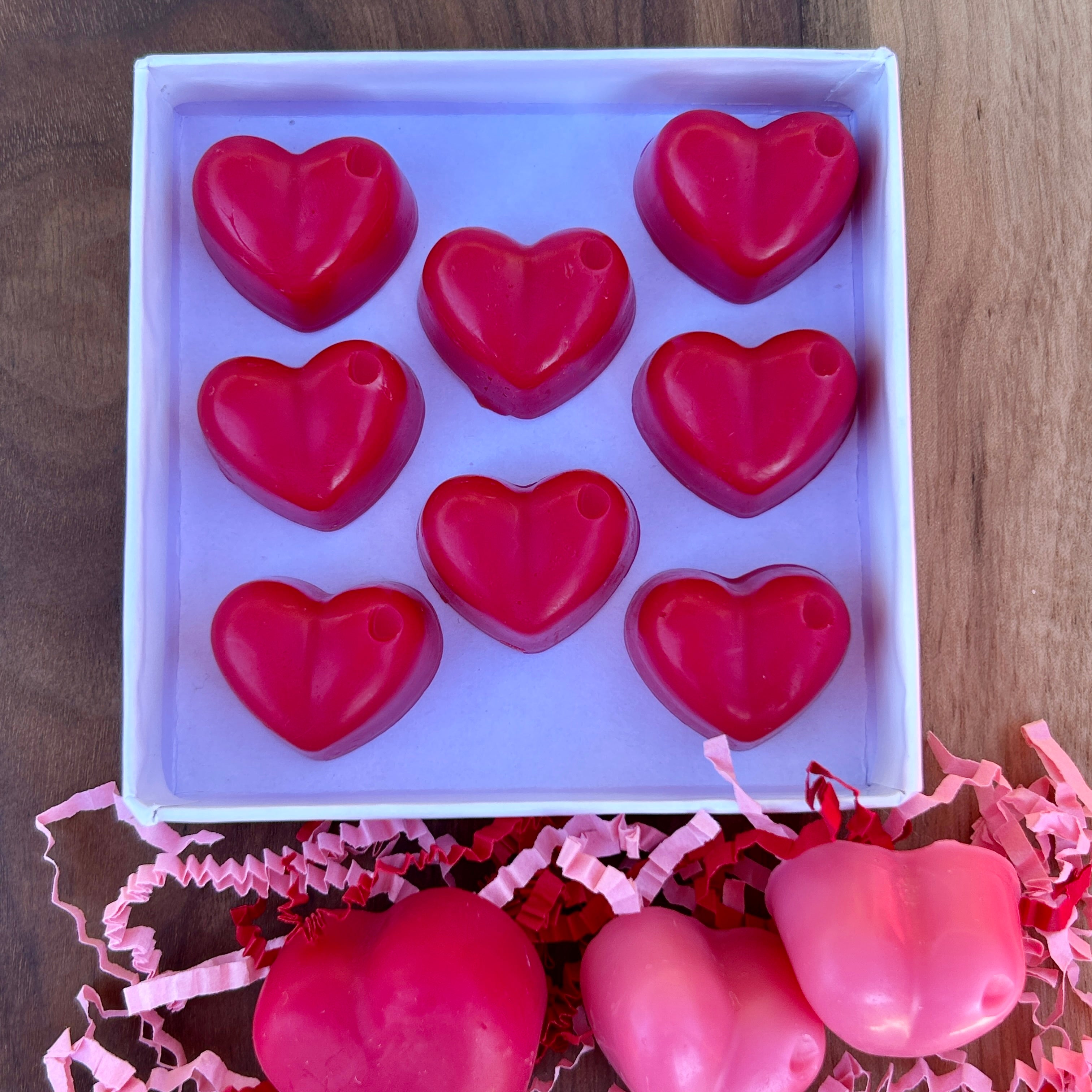 Heart Shaped Soy Wax Melts -Small
