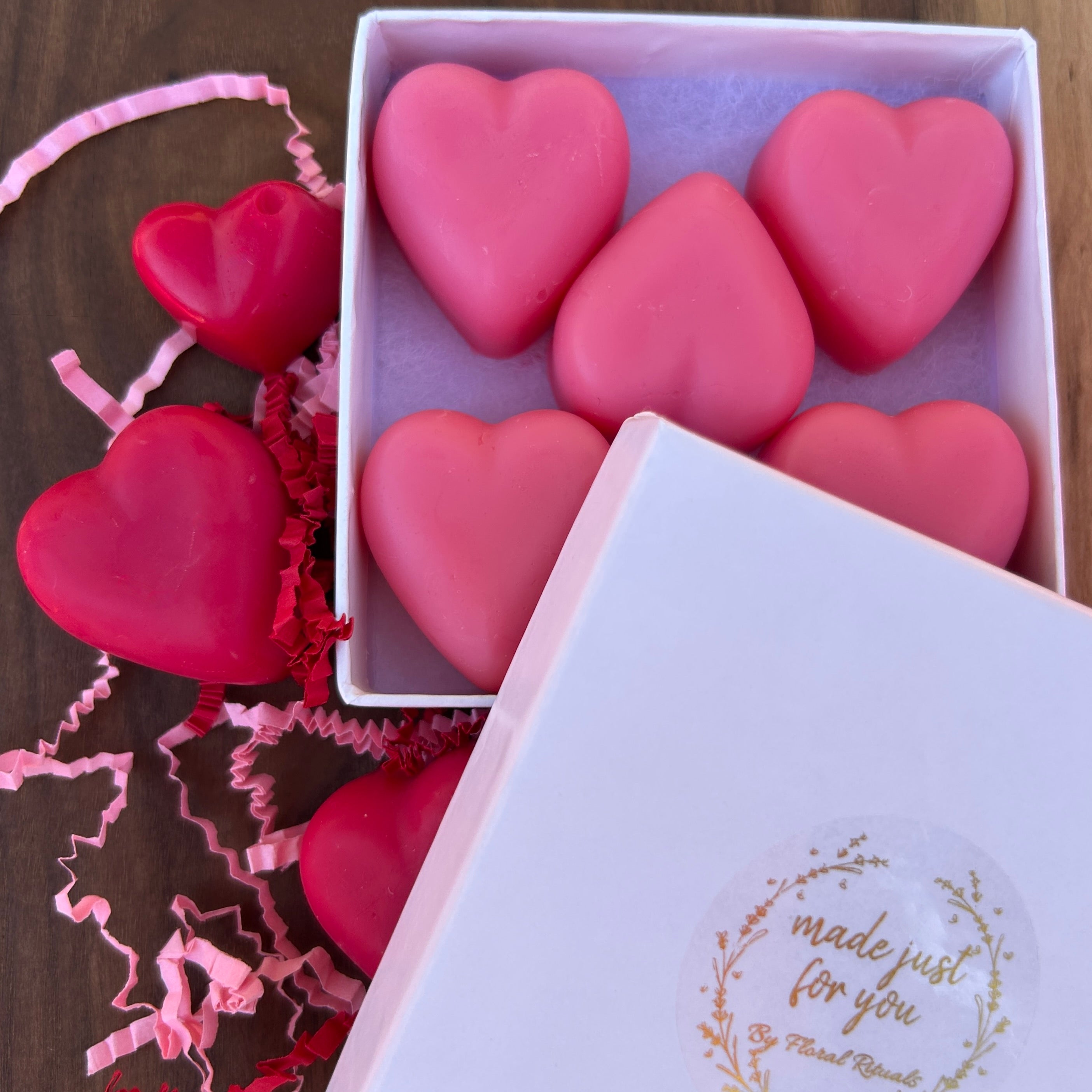 Heart Shaped Soy Wax Melts - Large