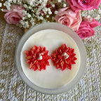 Vanilla Blossom with Poinsettia Floral Embeds