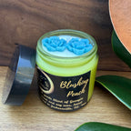 Rose Embeds in Green Glass Jar