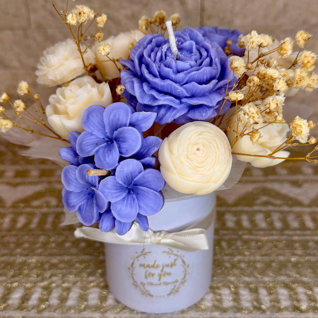 Handmade Floral Candle Bouquet Arrangement (Local Delivery Only)