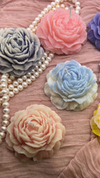 Handmade Peony Candles
